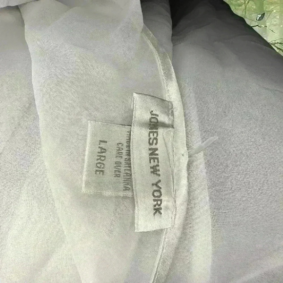 Y2K White Mesh/Satin Embroidered Maxi Slip Dress By Jones New York Size Large - Picture 8 of 9